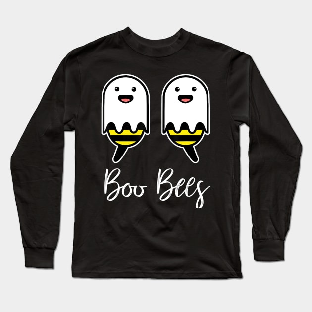 Boo Bees Halloween Boobees Long Sleeve T-Shirt by JaydeMargulies